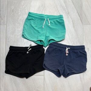 Cat & Jack (Size 6/6X) Girls Drawstring Shorts- Teal, Black, and Navy